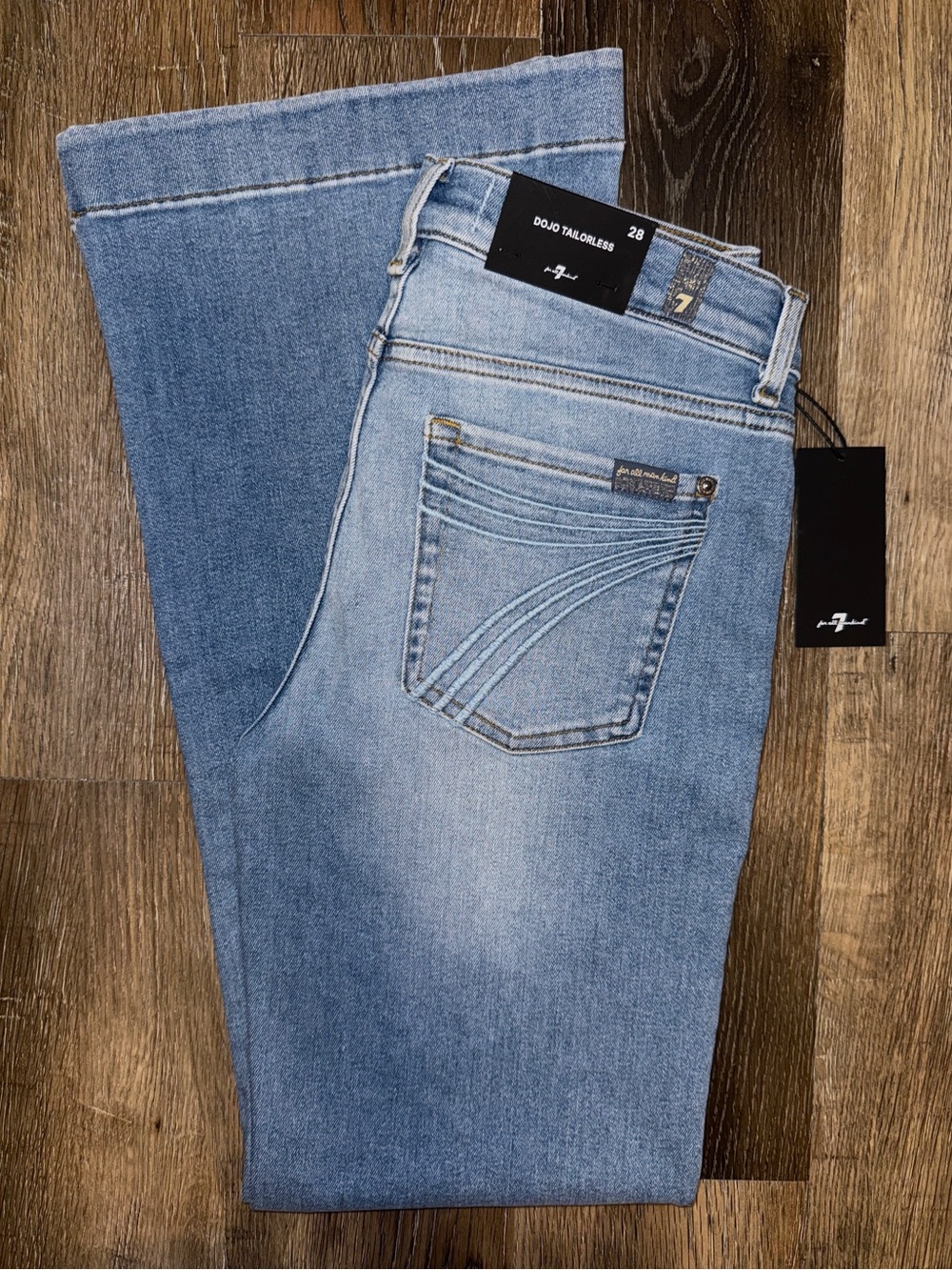 NWT 7 For All Mankind Tailorless Dojo Jeans 7FAMK